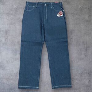 Def Jam University Vintage Y2K Baggy Skater Grunge Denim Blue Jeans Mens 40 x 34